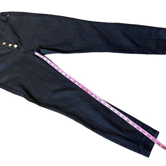 Guess Jeans Coated Super High Rise Button Fly Skinny Fit Jeans - Picture 11 of 15